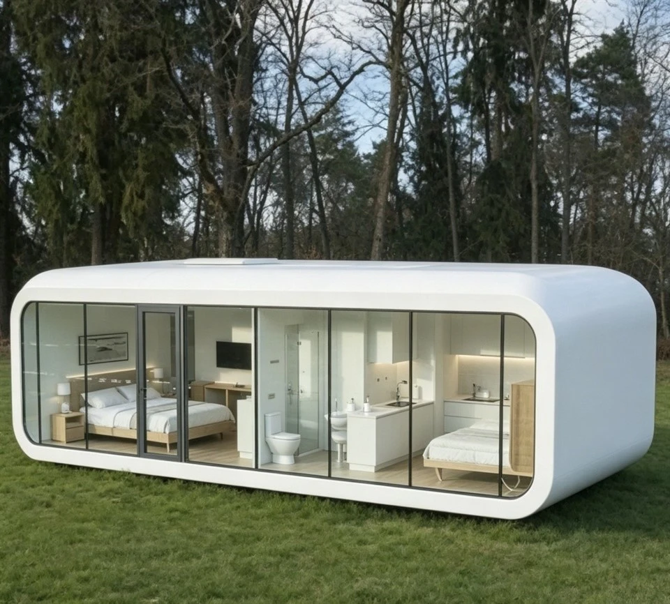 2 Bedrooms 2 Living Rooms Apple Cabin suppliers